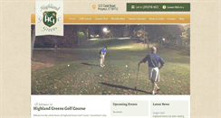 Desktop Screenshot of highlandgreens.com
